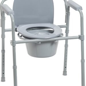 Portable folding commode chairs for elderly