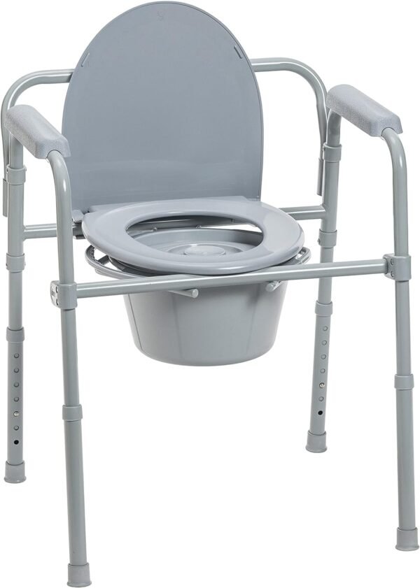 Portable folding commode chairs for elderly