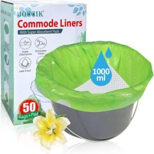 Commode liners for hygiene