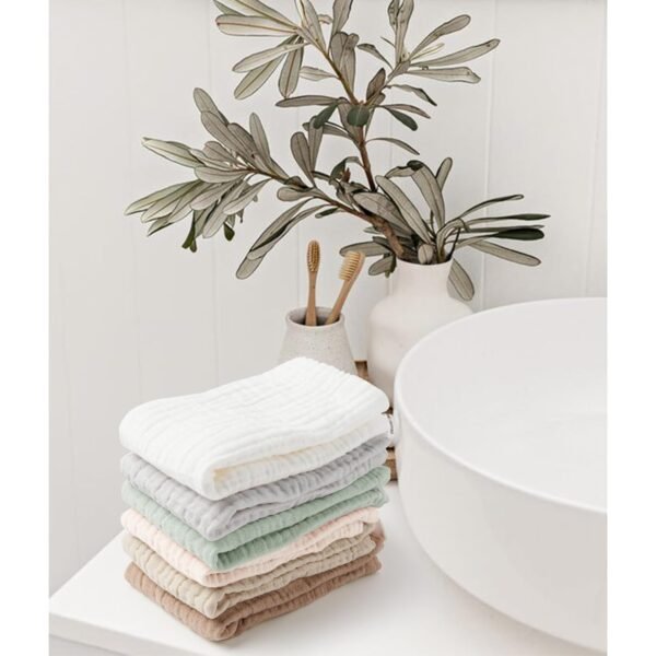 Konssy 6 Pack Face Cloths, Soft Wash - Image 6