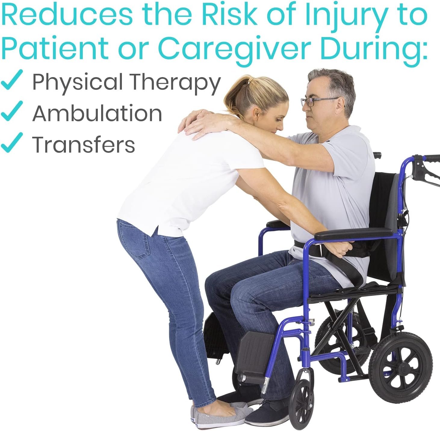 Vive Gait Belt (300lbs) Transfer Belt - Image 5