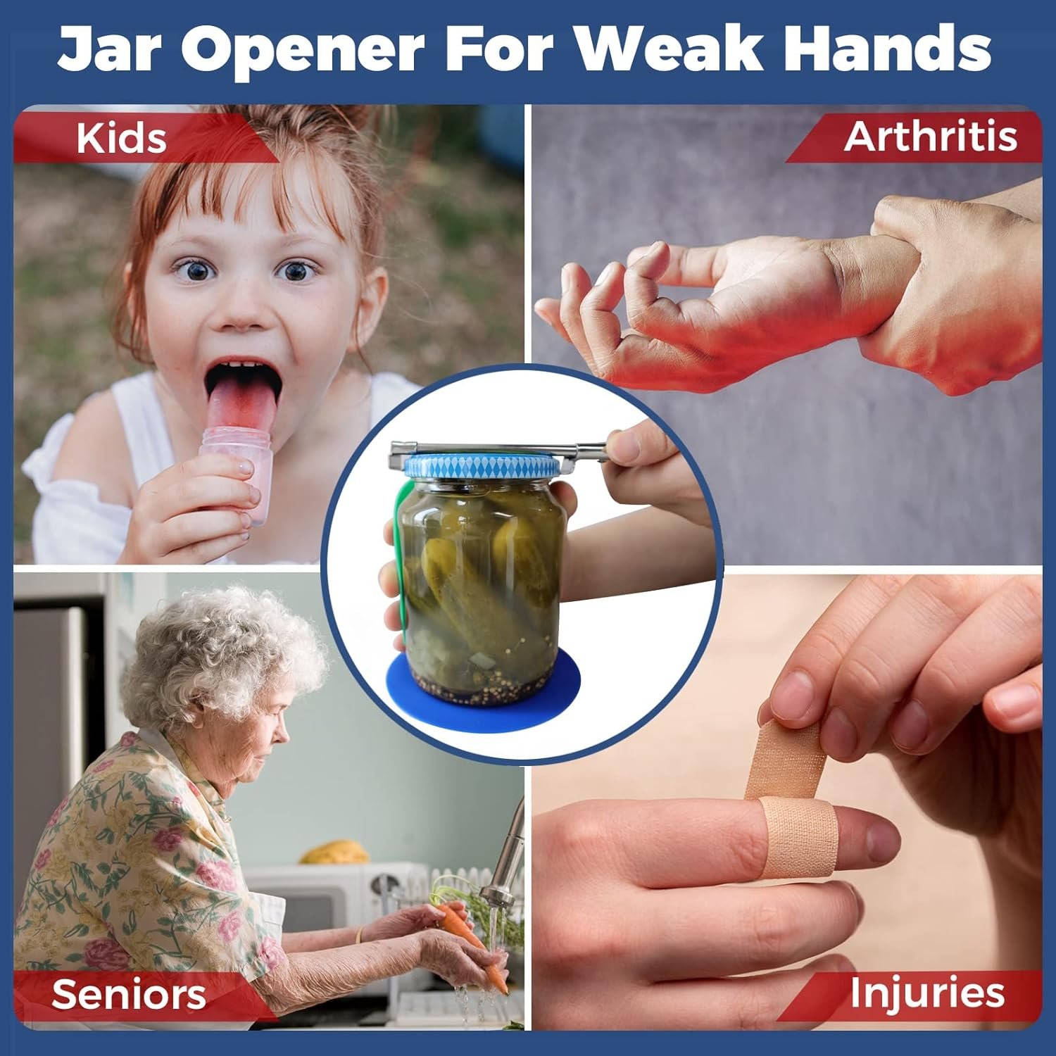 Jar Openers for Seniors, 2 Pcs Non Slip - Image 8