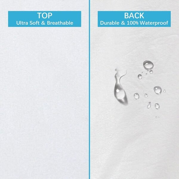4 Pack Pillow Protectors with Zipper - Image 2
