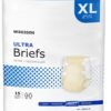 Super absorbent tape-on briefs for heavy incontinence