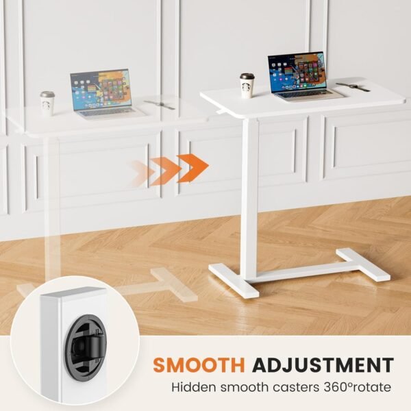Sweetcrispy Overbed Bedside Table with - Image 6