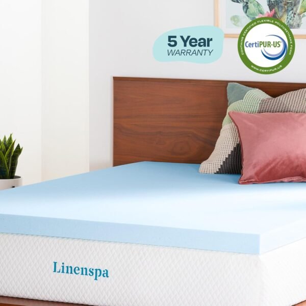 LINENSPA Memory Foam Mattress Topper - 3 - Image 6
