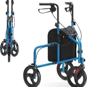 Walker with swivel wheels for smooth control