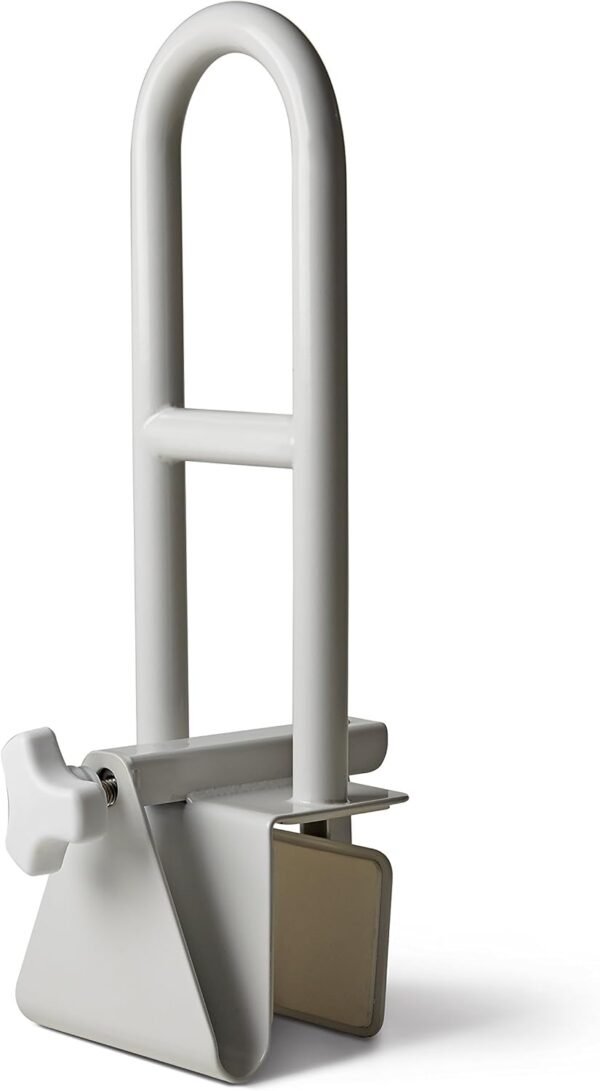 Clamp-on portable grab bars for temporary use