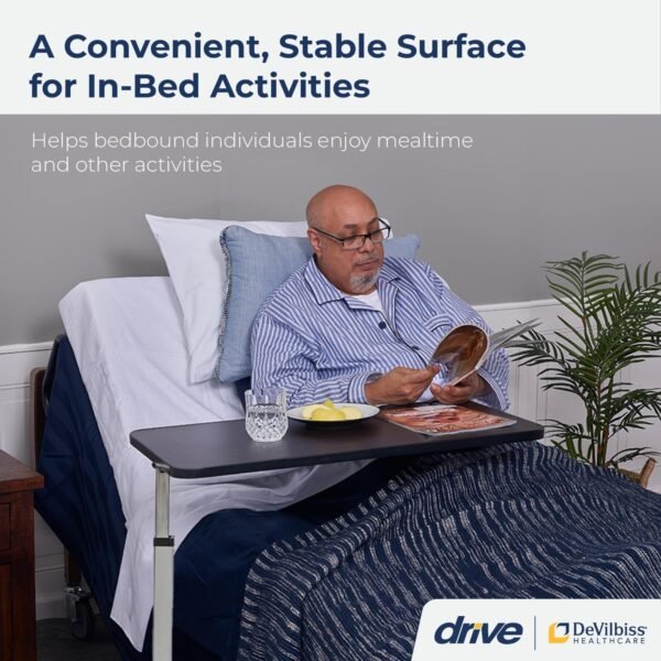 Drive Medical 13003 Non Tilt Top Overbed - Image 4
