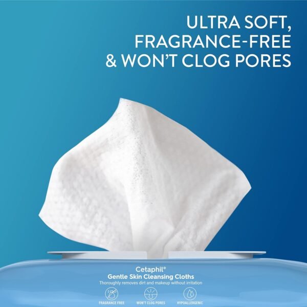 Cetaphil Face and Body Wipes, Gentle - Image 5