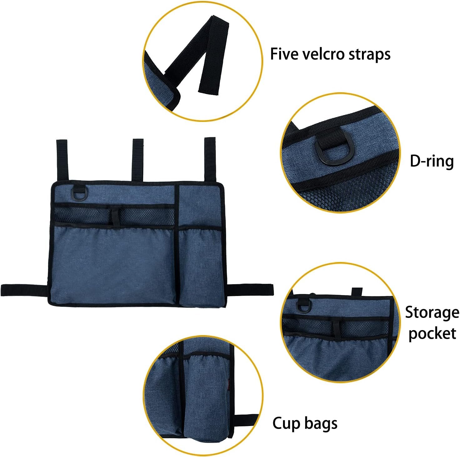 Caroo Walker Bag Basket with Cup Holder - Image 5