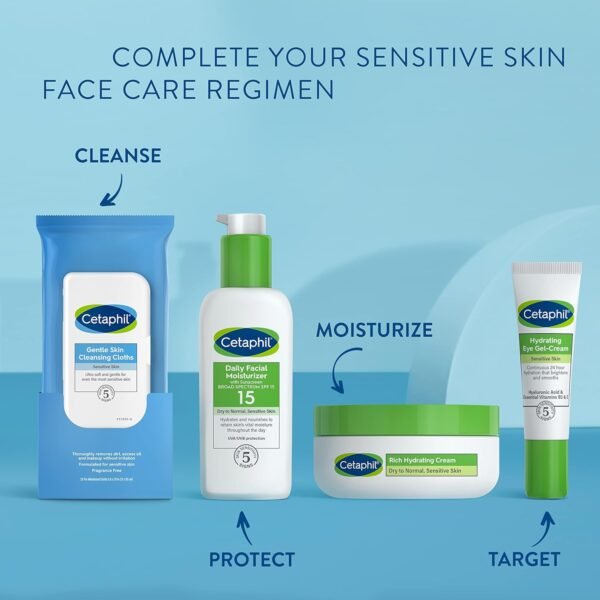 Cetaphil Face and Body Wipes, Gentle - Image 6
