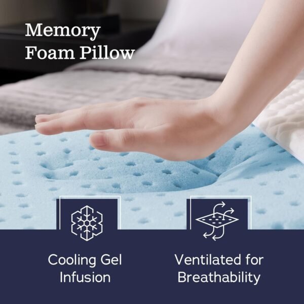 WEEKENDER Gel Memory Foam Pillow - Queen - Image 2