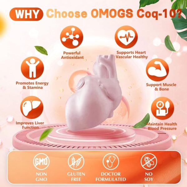 CoQ10 400mg Softgels, Coenzyme Q10 High - Image 5