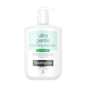 Non-foaming facial cleansers for sensitive skin