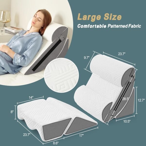 6pcs Orthopedic Bed Wedge Pillow Set for - Image 7