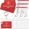 Emergency contact cards with key details