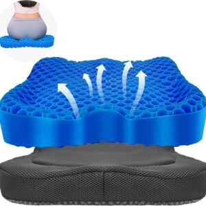 Cooling gel seat cushions for temperature regulation