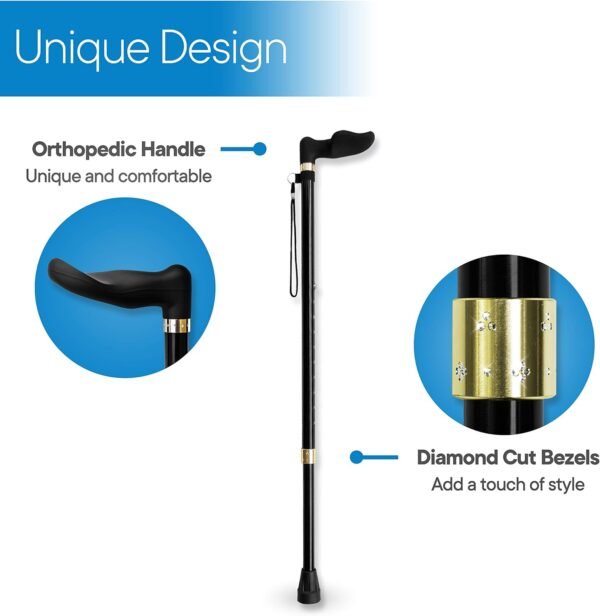 RMS Orthopedic Walking Cane - Offset - Image 7