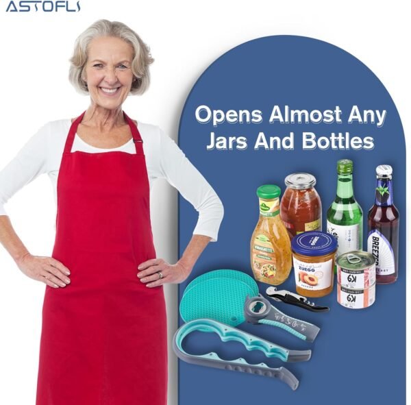 Astofli 5 Pack Bottle Opener Jar Opener - Image 2