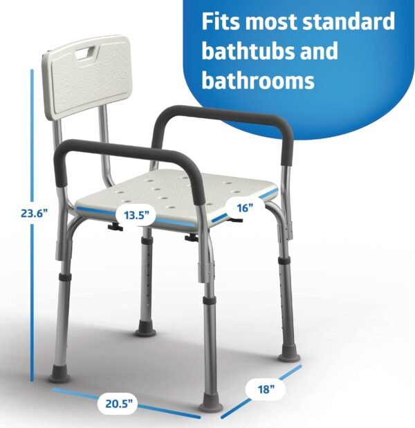Medline Shower Chair Seat with Padded - Image 3