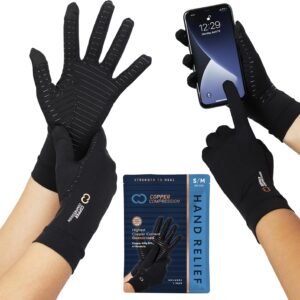 Full-finger compression gloves for pain relief