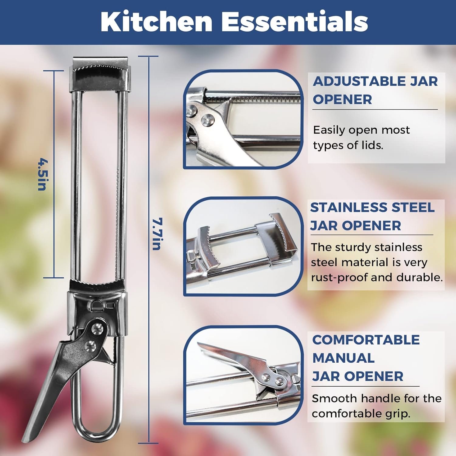 Jar Openers for Seniors, 2 Pcs Non Slip - Image 2