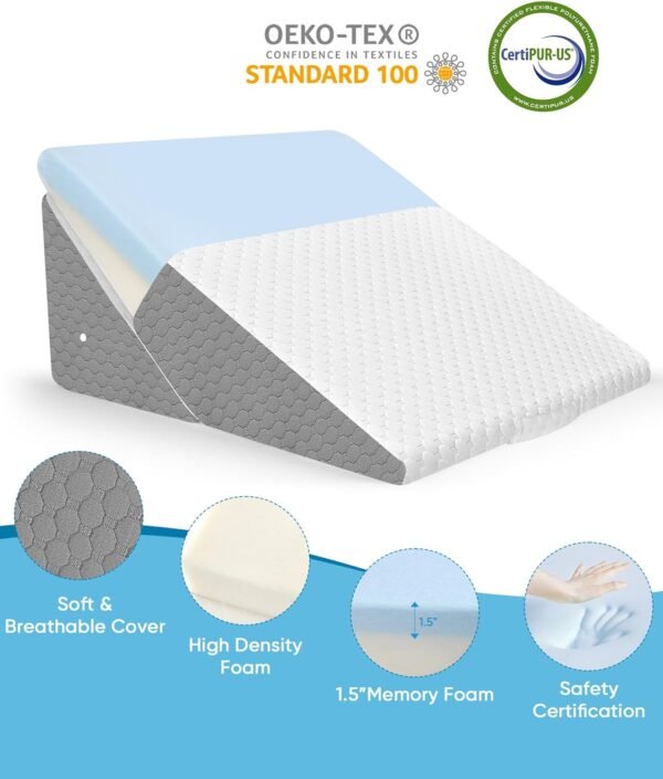 Forias Wedge Pillows Set for Sleeping - Image 3