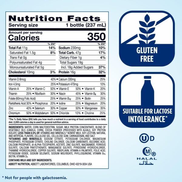 Ensure Plus Dark Chocolate Nutrition - Image 6