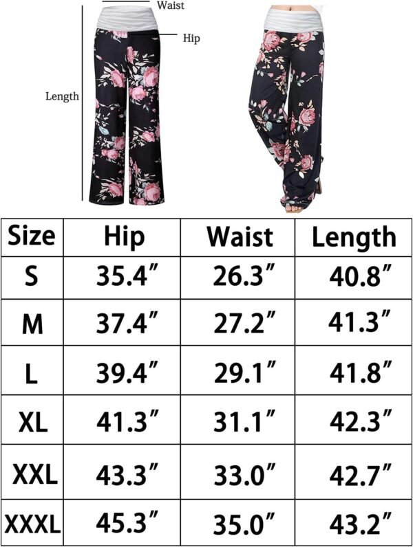Gracyoga Women's Comfy Pajama Pants Wide - Image 6