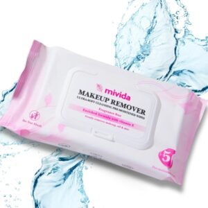 Nourishing cleansing wipes with vitamins