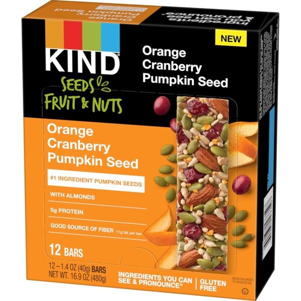 KIND Seeds Fruit & Nuts Snack Bar, - Image 2