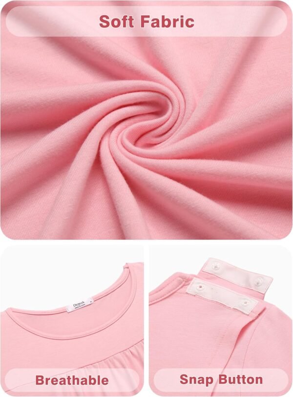 Deyeek Hospital Gowns for Women Tear - Image 4