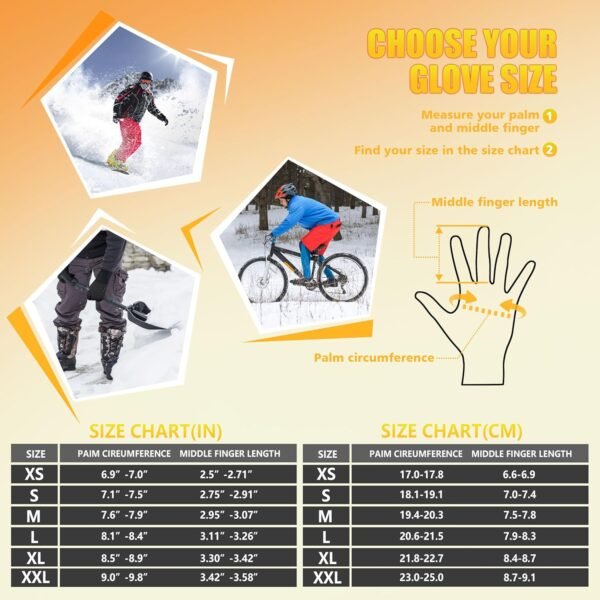 ihuan Winter Gloves Waterproof Windproof - Image 6