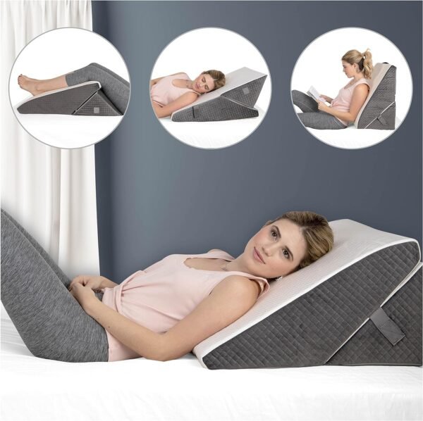 Ventilated memory foam wedges for breathability