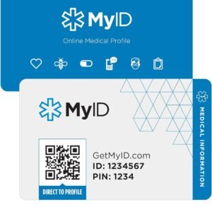 Medical ID cards with crucial health information