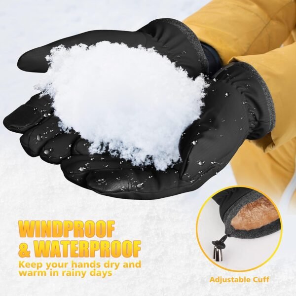 ihuan Winter Gloves Waterproof Windproof - Image 4