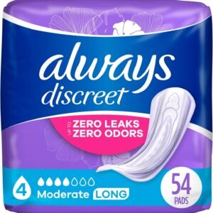 Thin profile incontinence pads for discreet protection