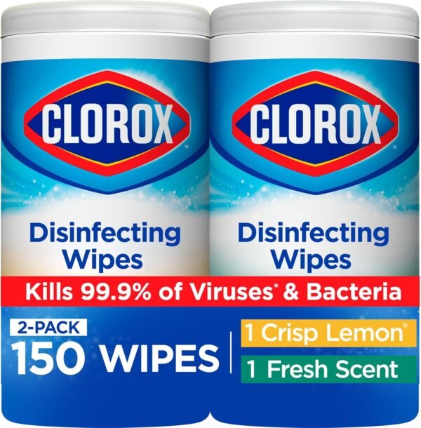 Disinfectant wipes for killing germs