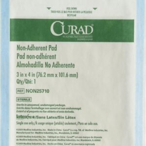 Non-adherent pads for painless dressing changes