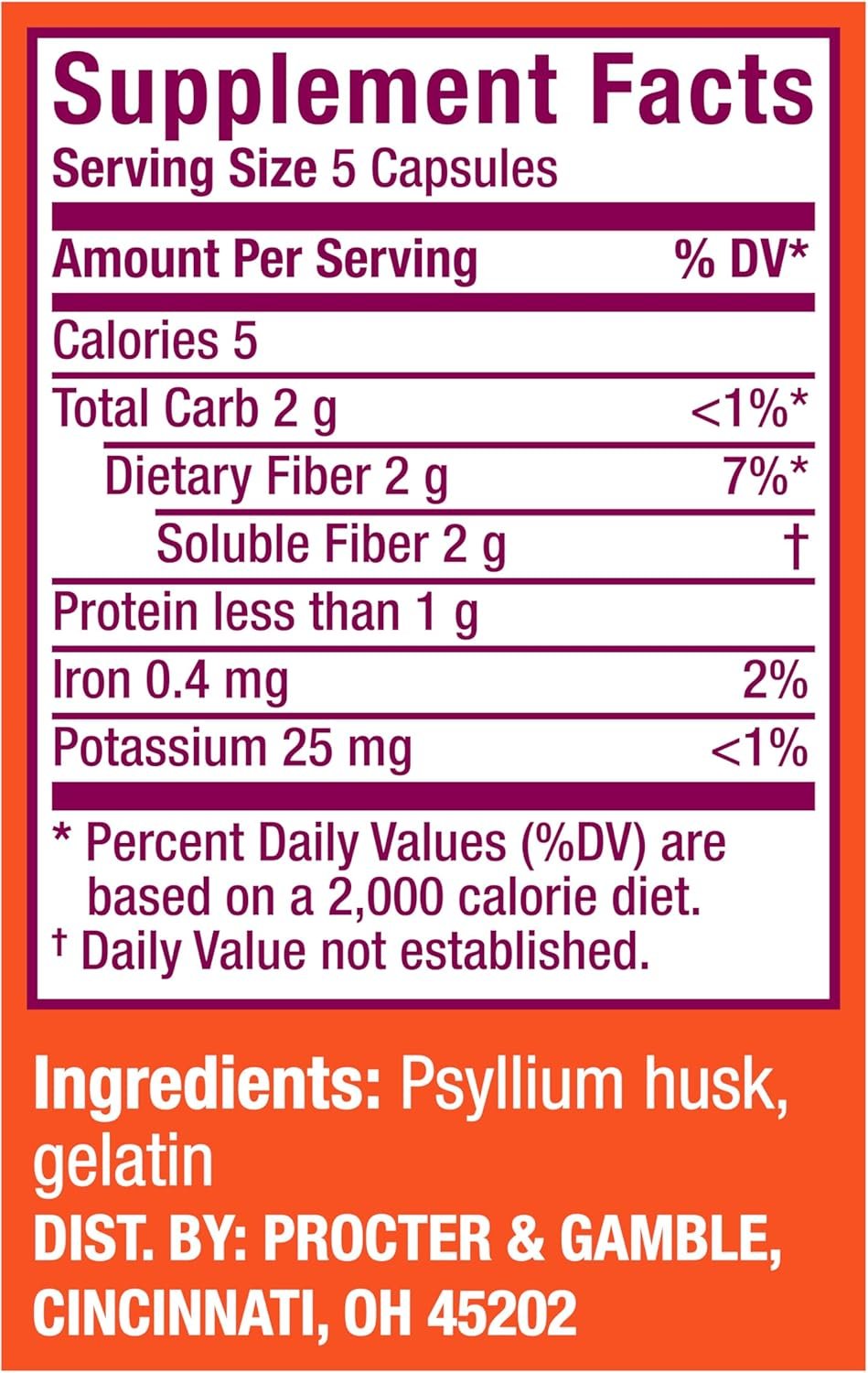 Metamucil 3-in-1 Fiber Capsules, Daily - Image 2