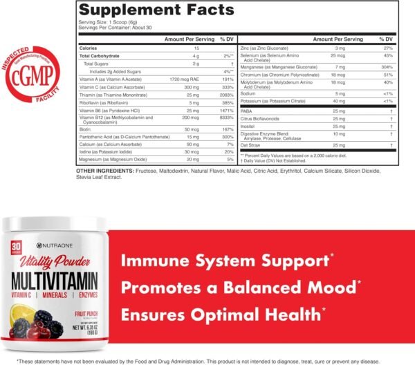 NutraOne Vitality Vitamin Powder - Image 5
