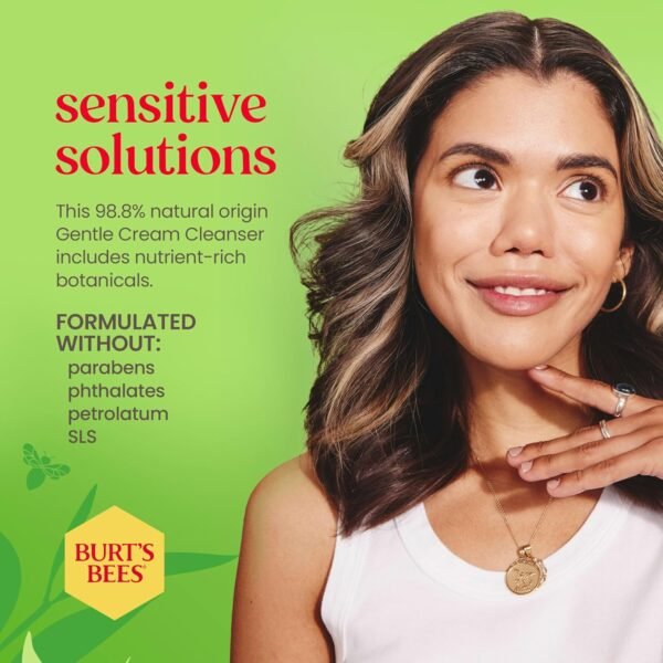 Burt's Bees Gentle Cream Cleanser with - Image 6
