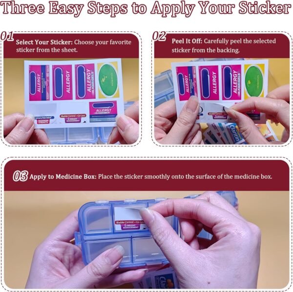 Pill Organizer with Medicine Labels - Image 2