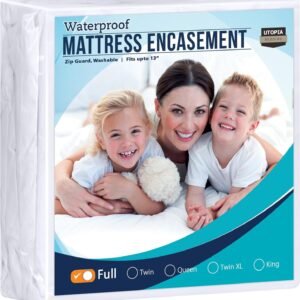 Zippered mattress protectors for full coverage