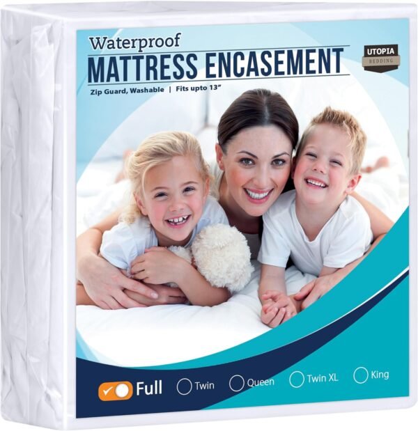 Zippered mattress protectors for full coverage