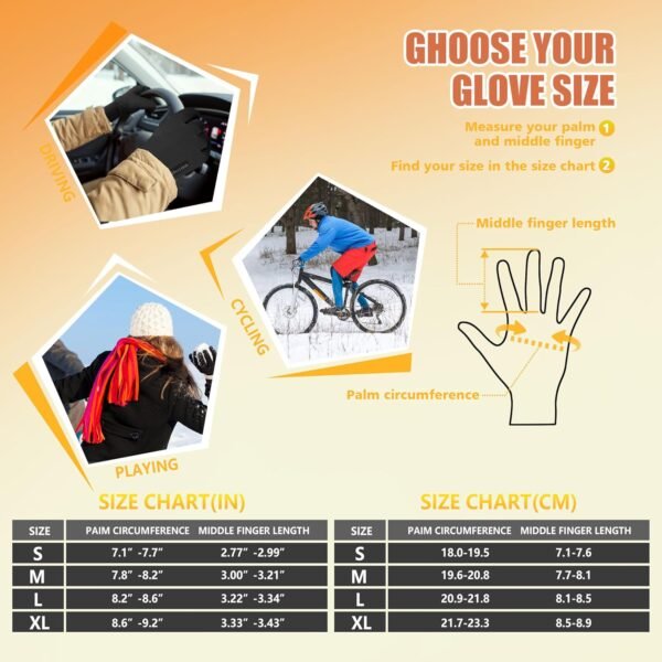 ihuan Winter Gloves for Men Women - Cold - Image 4