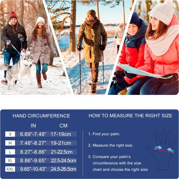 SIMARI Winter Gloves Women Men Ski Snow - Image 6