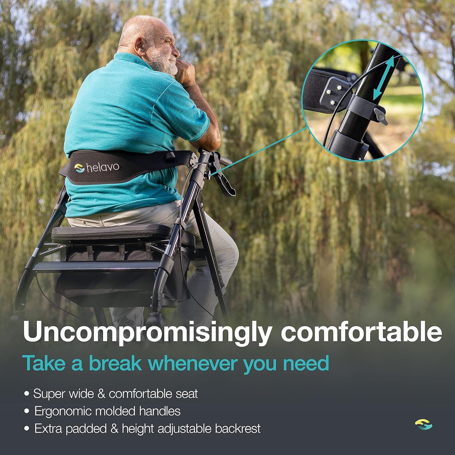 Helavo Bariatric Walker with Large, - Image 3