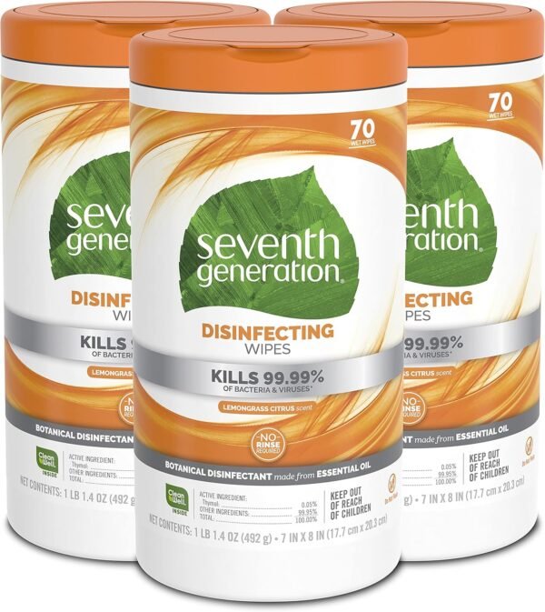 Multi-surface disinfecting wipes for various surfaces